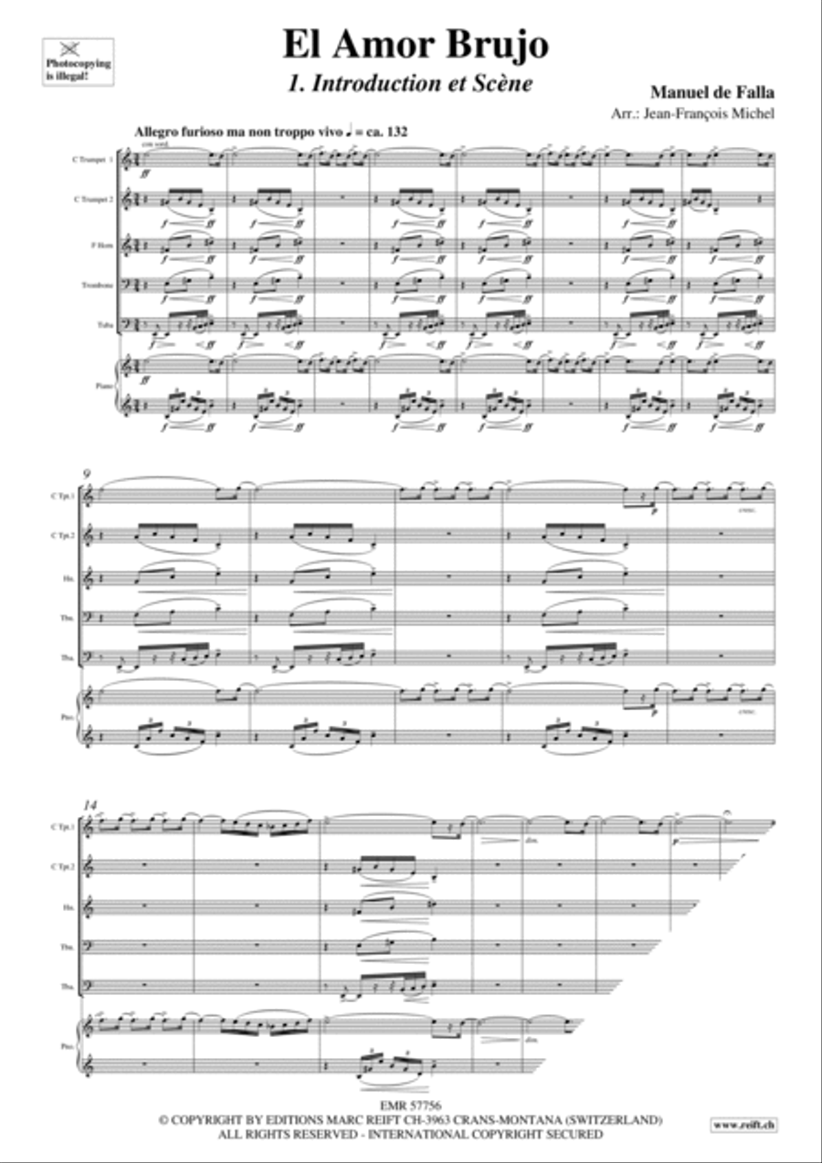 El Amor Brujo Piano Accompaniment scores gallery preview page 3