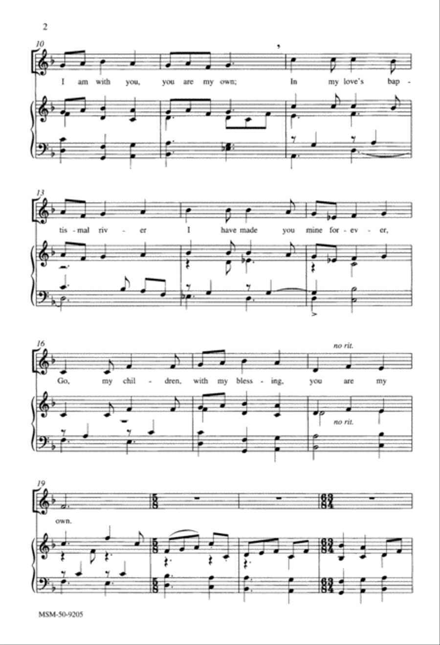 Go, My Children, with My Blessing SA scores gallery preview page 3