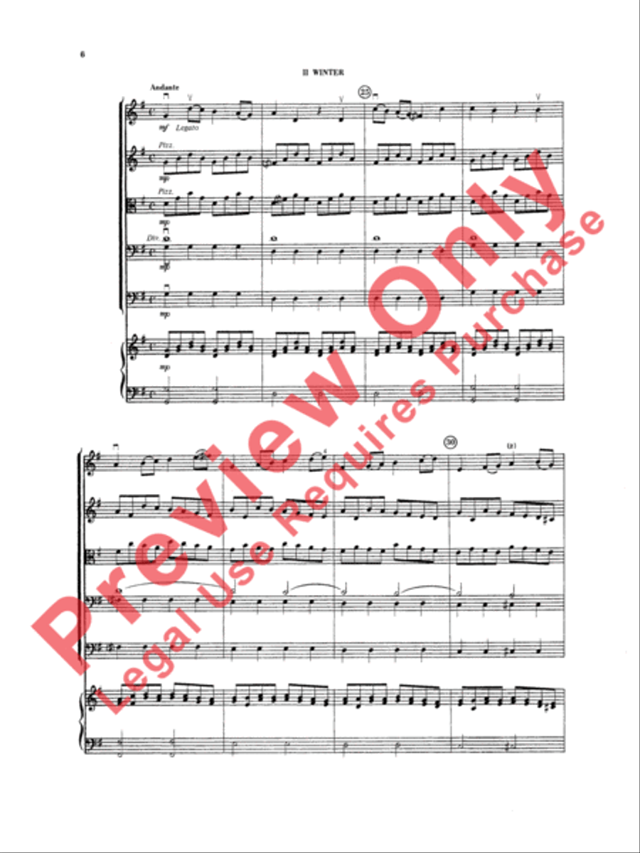 The Four Seasons (Spring, Winter, Autumn) String Orchestra scores gallery preview page 7