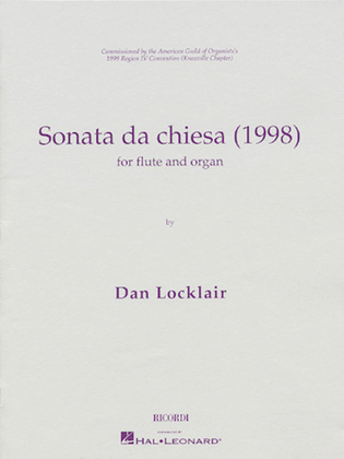 Book cover for Sonata da Chiesa (1998)