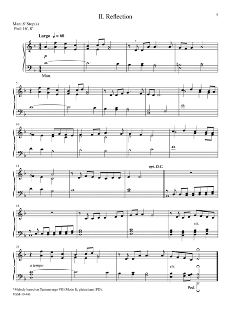 Suite for Organ with Minimal Pedal Organ scores gallery preview page 4