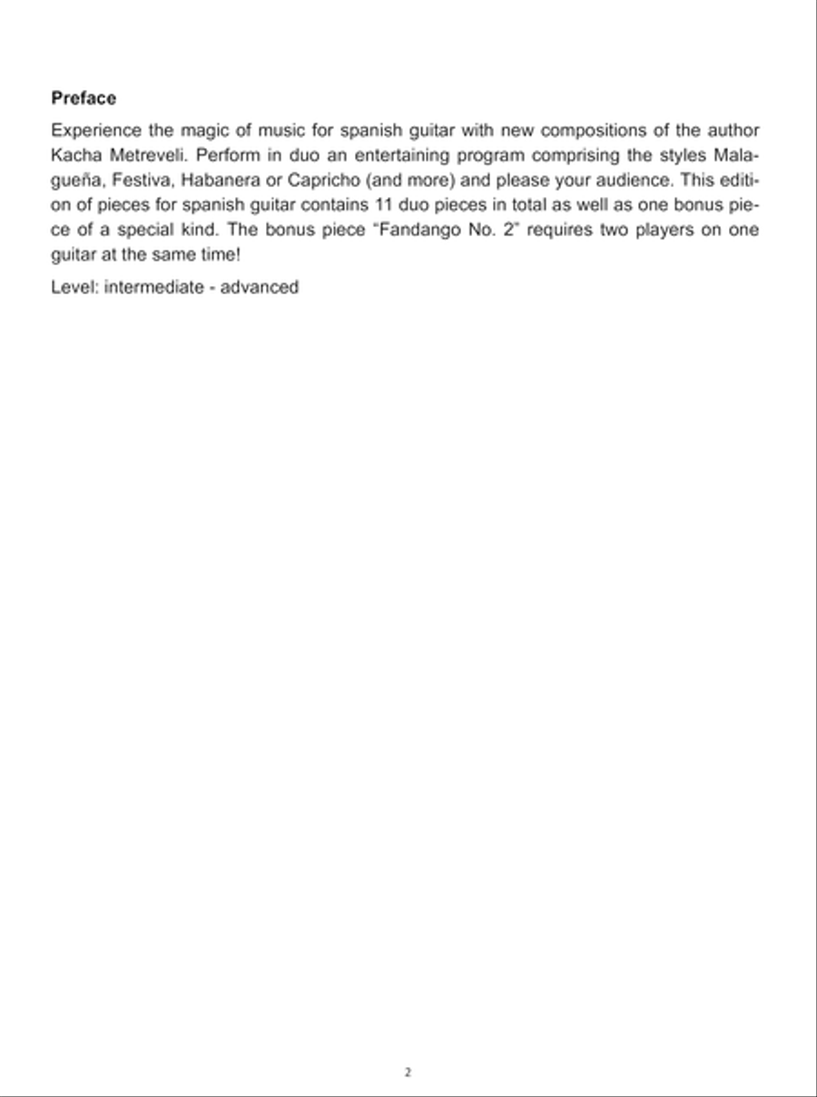 Spanish Music for Two Guitars Guitar scores gallery preview page 8