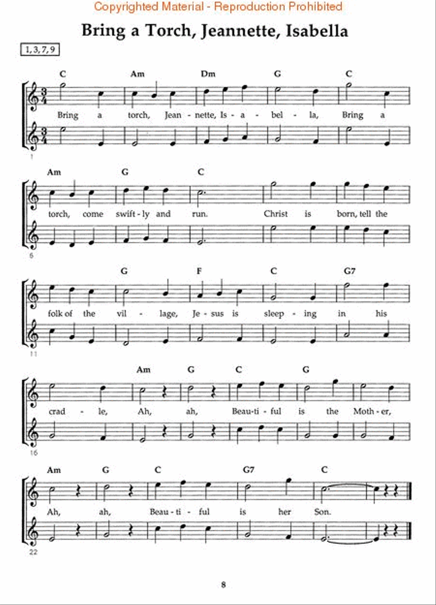 Christmas for 1, 2 or 3 Guitars Guitar Ensemble scores gallery preview page 4
