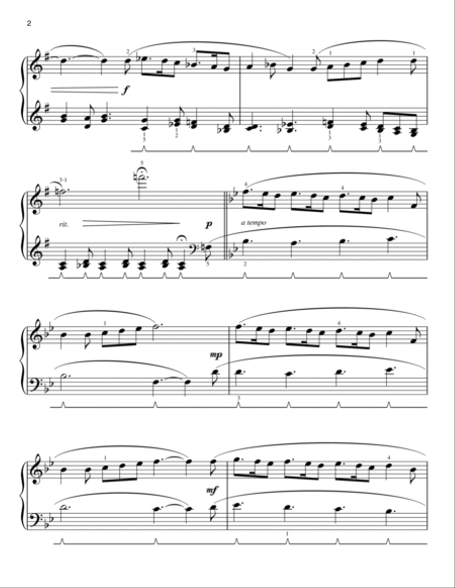 Gesu Bambino (The Infant Jesus) [Classical version] (arr. Phillip Keveren) Easy Piano scores gallery preview page 2