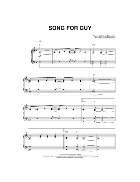 Song For Guy