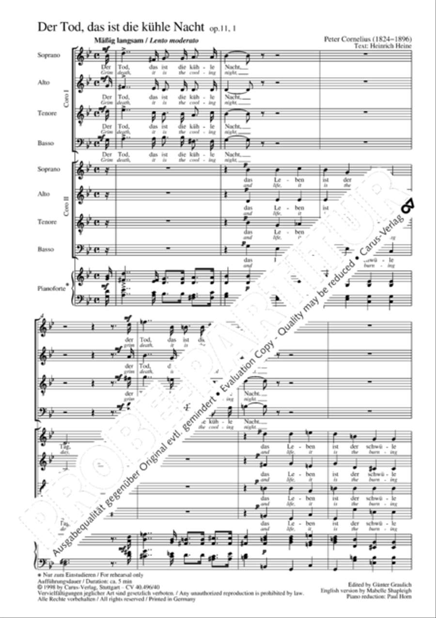 Grim death, it is the cooling night 4-Part scores gallery preview page 3