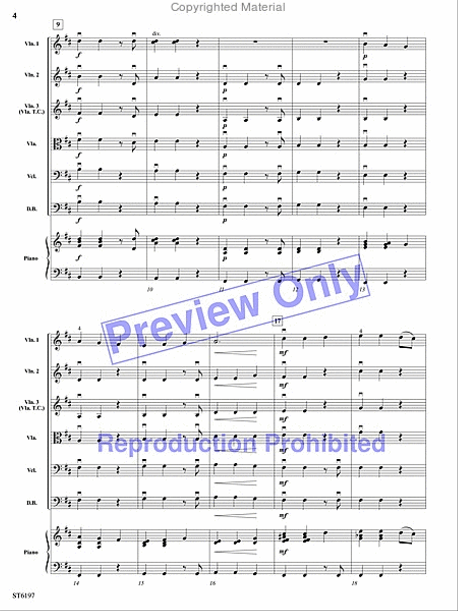 Prelude and Fugue Prelude and Fugue String Orchestra scores gallery preview page 3