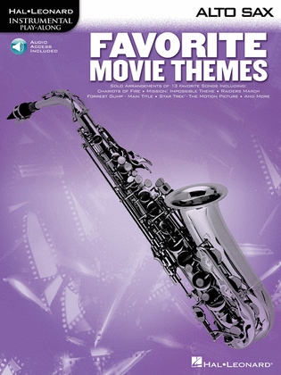 Book cover for Favorite Movie Themes - Alto Sax