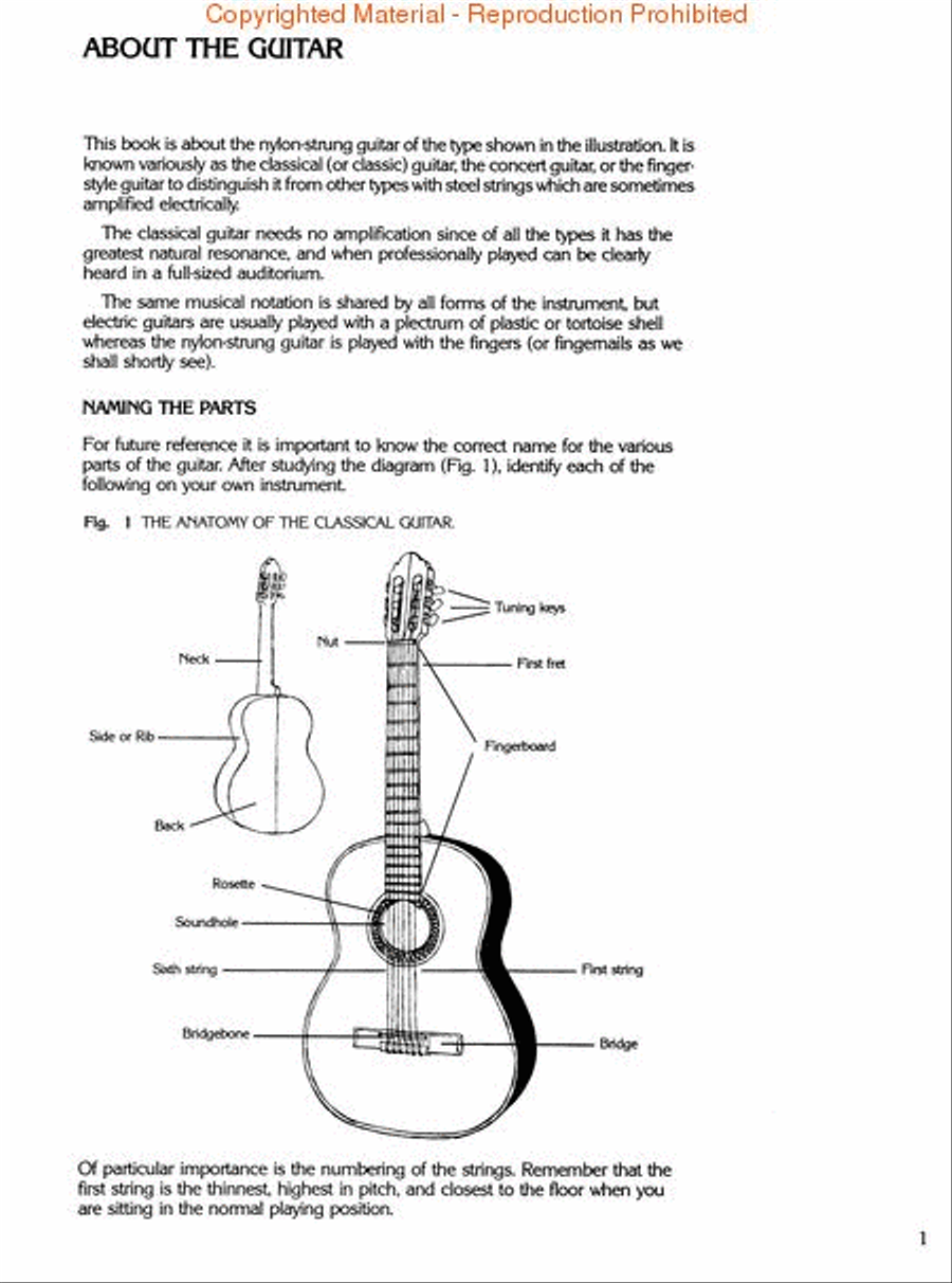 First Book for the Guitar – Part 1