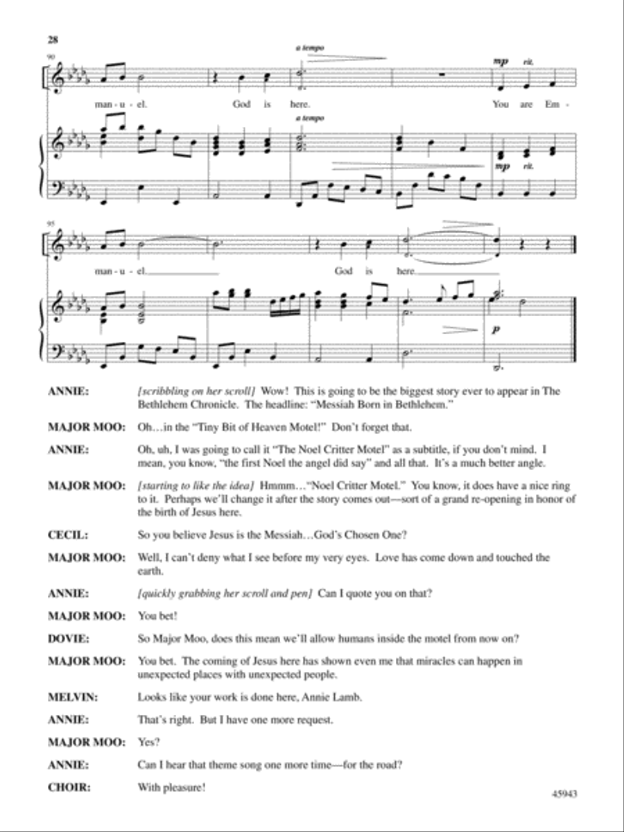 The Noel Critter Motel Choir scores gallery preview page 28