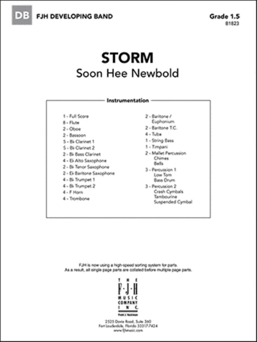 Storm Concert Band scores gallery preview page 1
