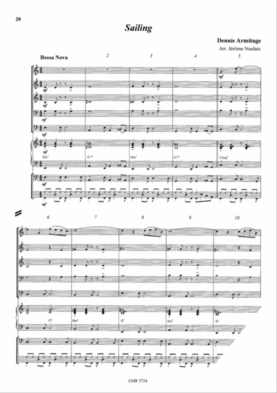Bossa Nova Bossa Nova Brass Band scores gallery preview page 6