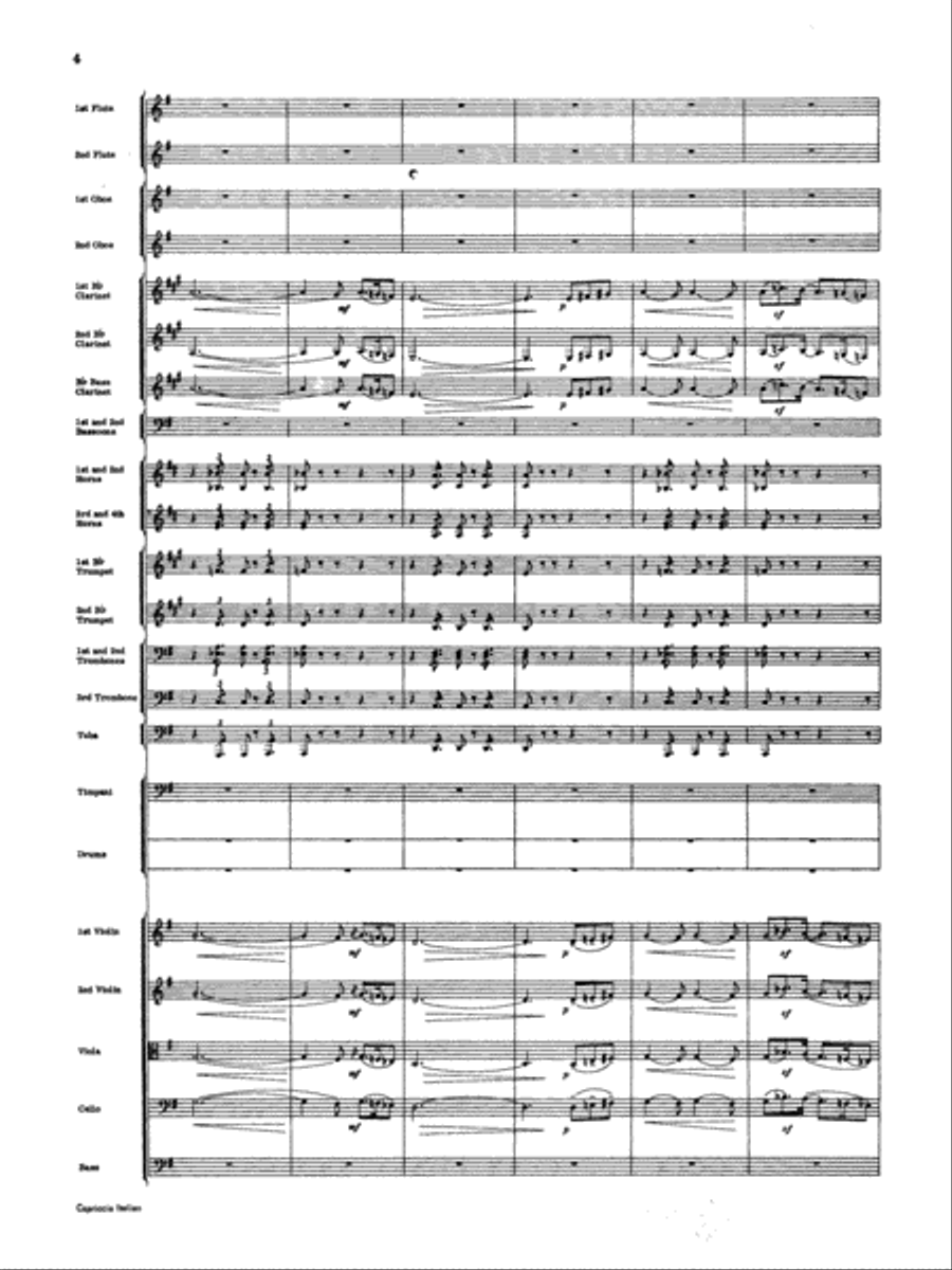 Capriccio Italienne: Score Full Orchestra scores gallery preview page 4
