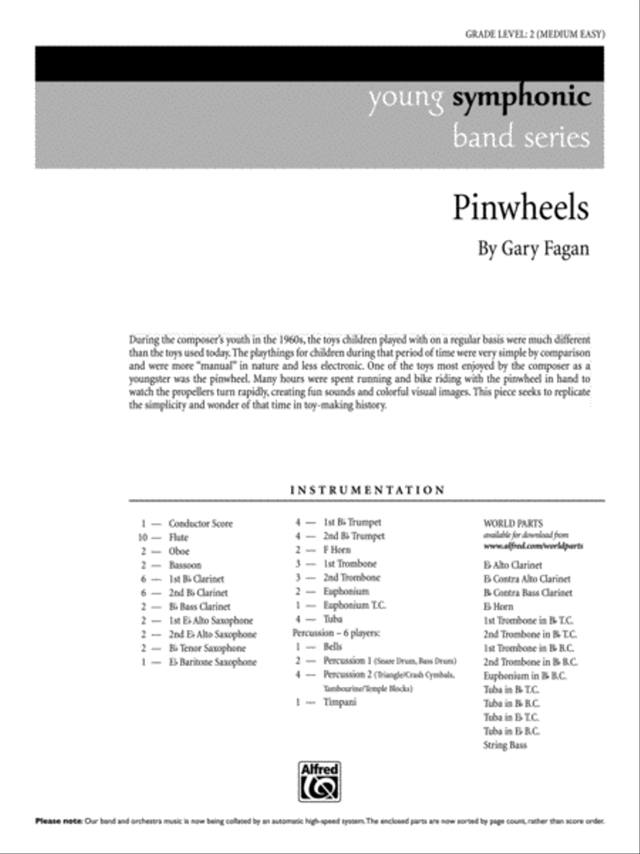 Pinwheels: Score Concert Band scores gallery preview page 1