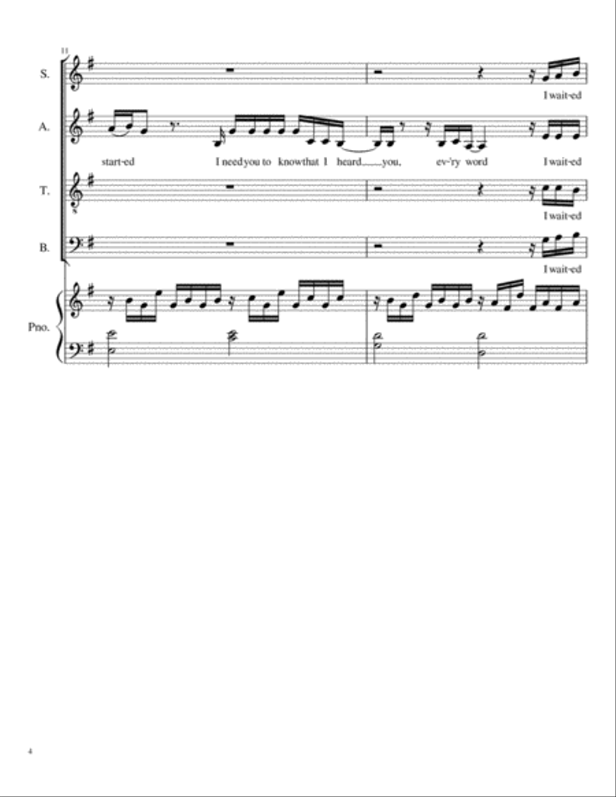 In Case You Don't Live Forever 4-Part scores gallery preview page 4