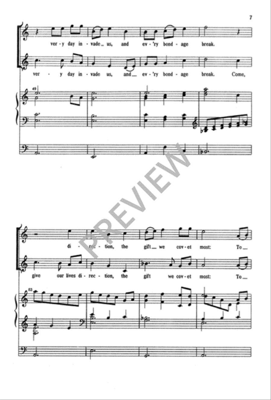 The Baptism of Jesus 2-Part scores gallery preview page 8