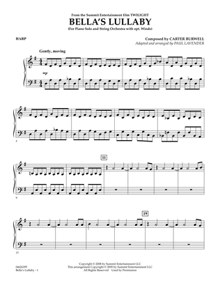 Bella's Lullaby (from "Twilight") - Harp