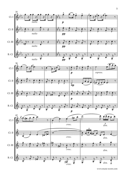 The Toreador Song from Carmen - (long version) - 3 Clarinets, Bass Clarinet image number null
