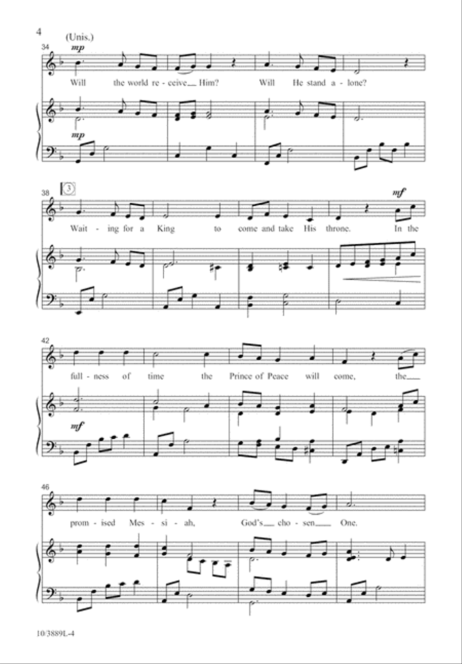 Waiting for a King Unison Choir scores gallery preview page 5