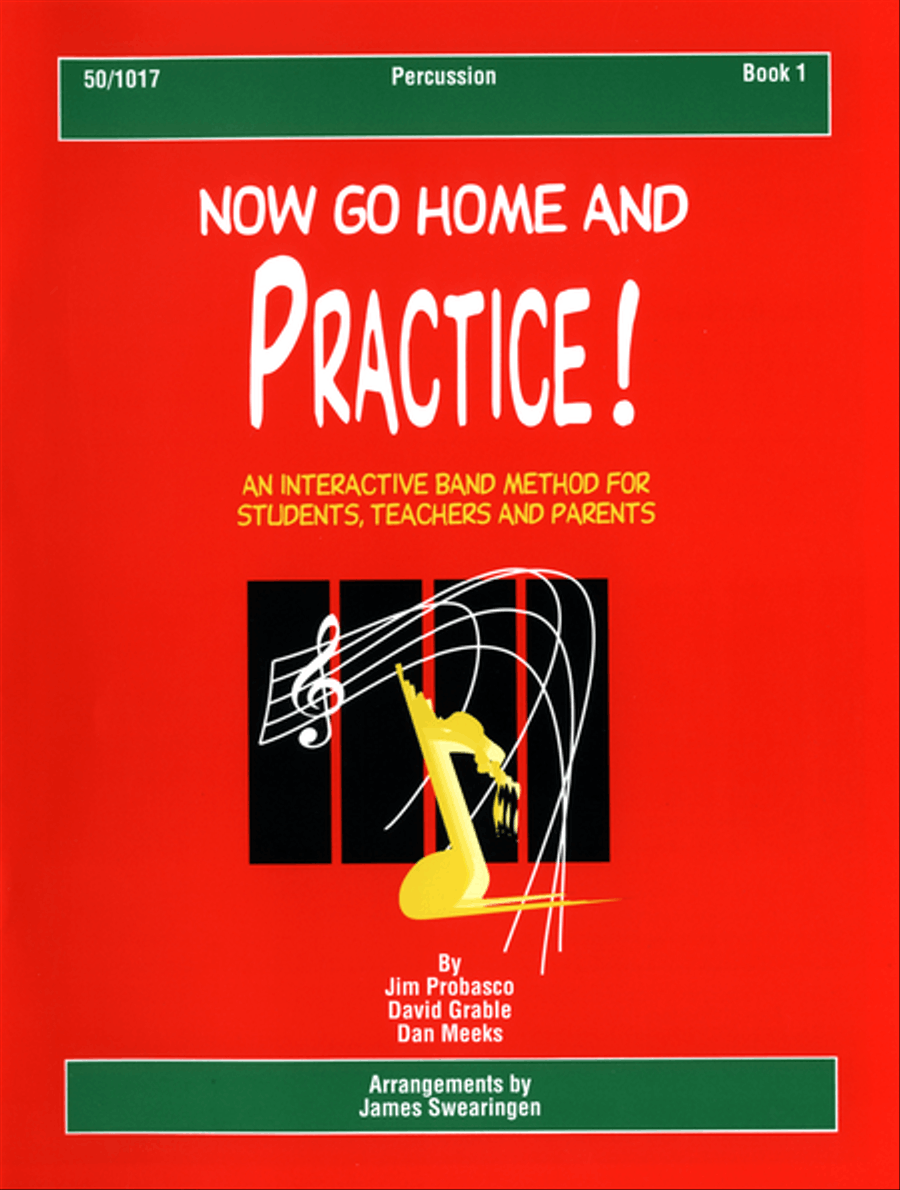 Now Go Home And Practice Book 1 Percussion Percussion scores gallery preview page 1