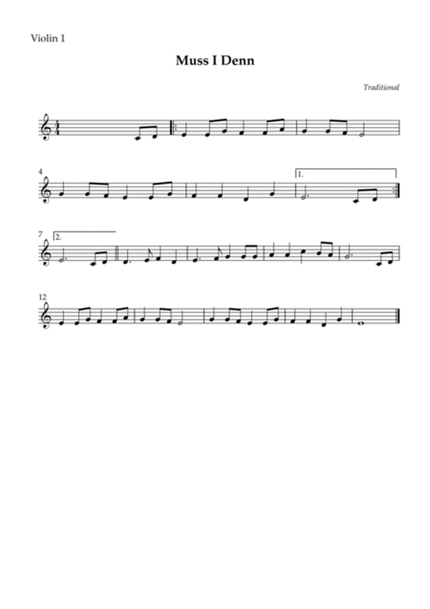 String Quartet - Muss I Denn (Easy) image number null