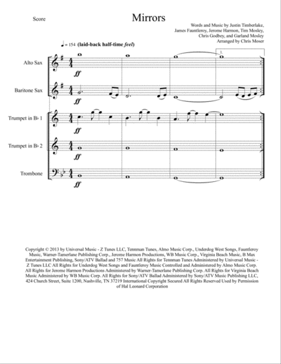Mirrors Small Ensemble scores gallery preview page 2