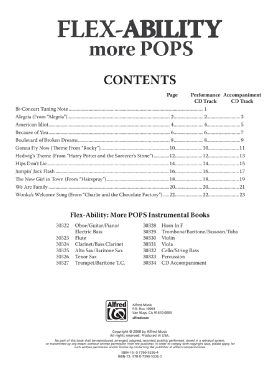 Flex-Ability More Pops -- Solo-Duet-Trio-Quartet with Optional Accompaniment image number null