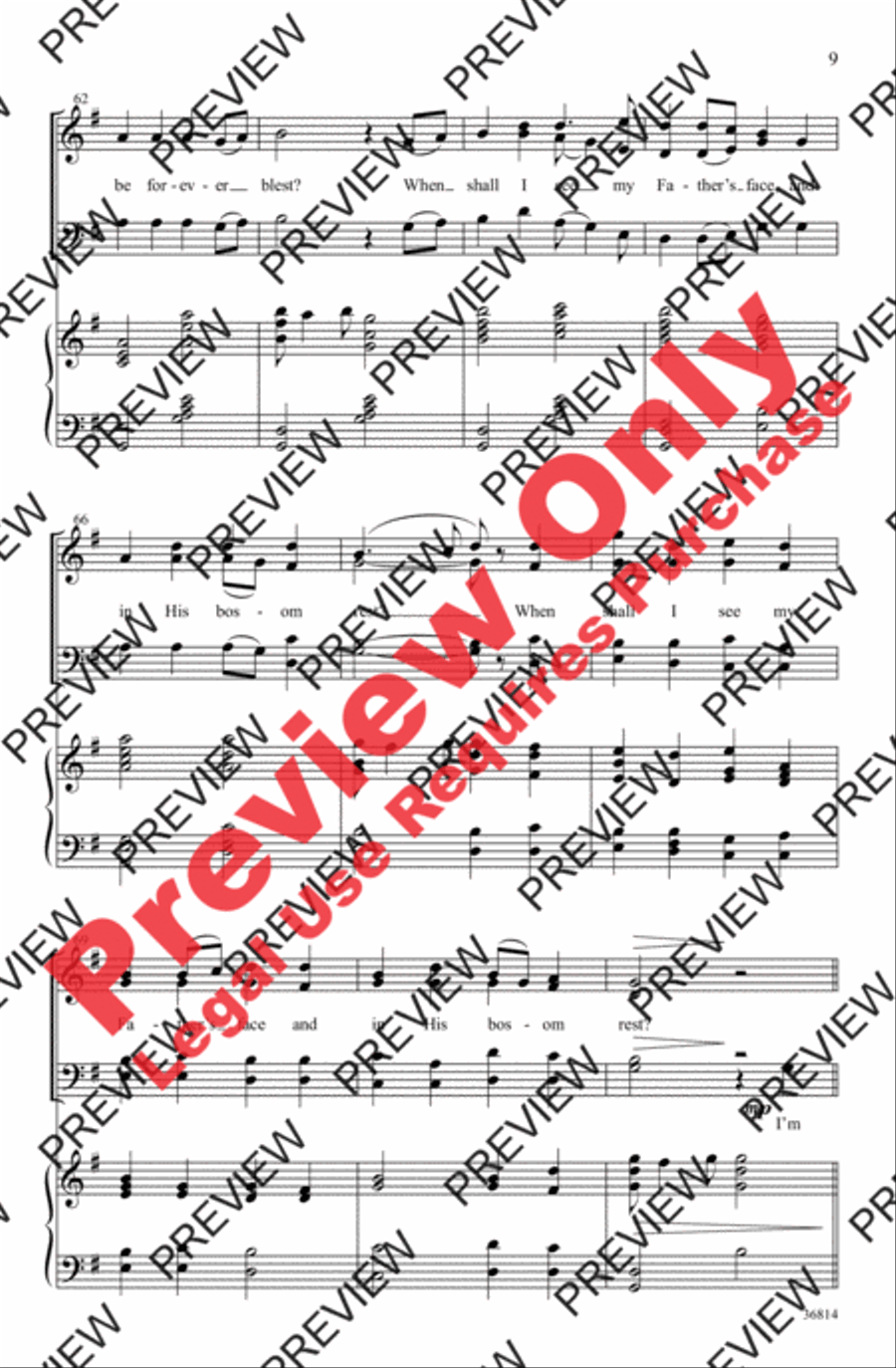 On Jordan's Stormy Banks On Jordan's Stormy Banks 4-Part scores gallery preview page 9