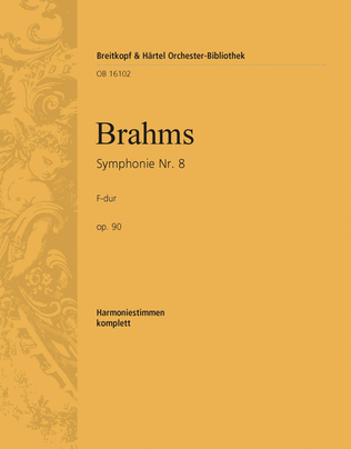Book cover for Symphony No. 3 in F major Op. 90