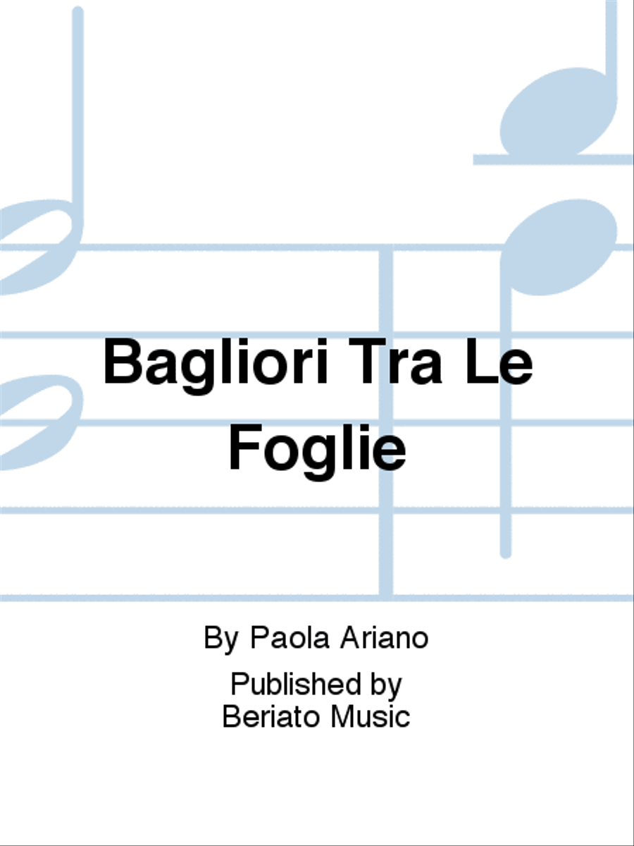 Bagliori Tra Le Foglie Piano Solo scores gallery preview page 1
