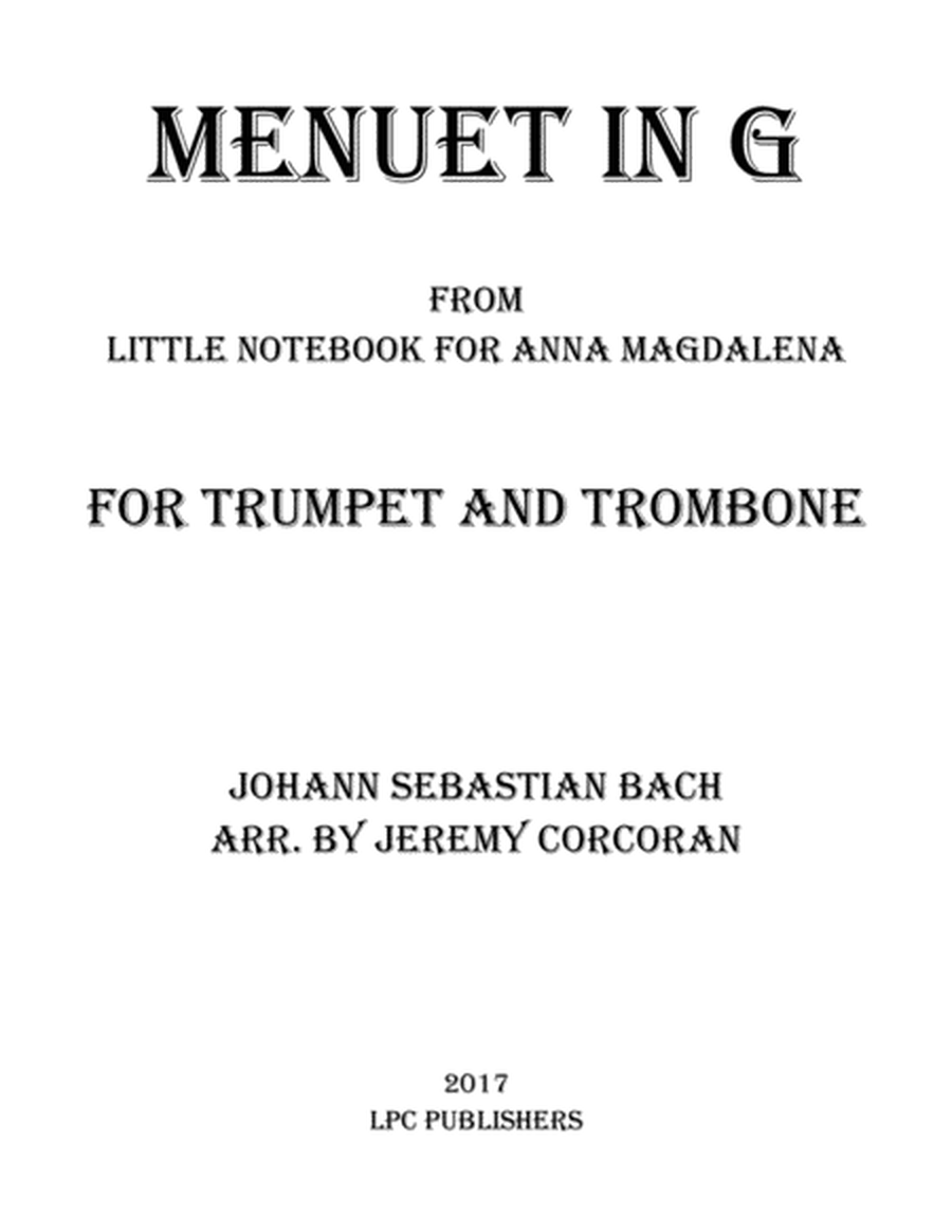 Menuet in G for Trumpet and Trombone image number null
