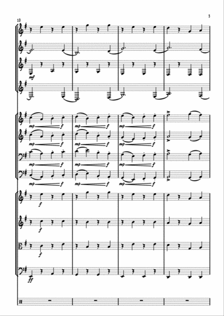 God Rest Ye Merry Gentlemen Concert Band scores gallery preview page 3