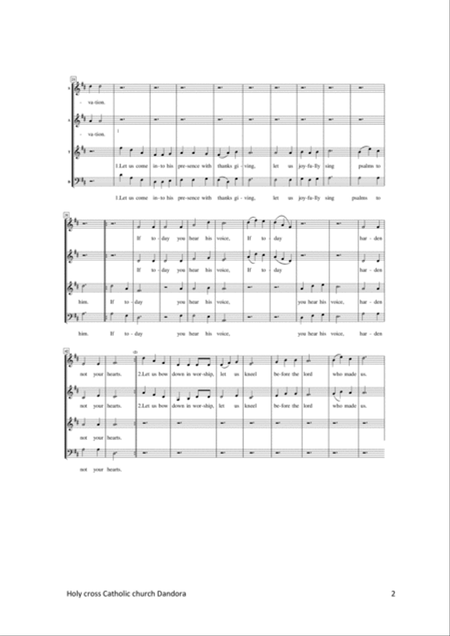 HARDEN NOT YOUR HEARTS Small Ensemble scores gallery preview page 2