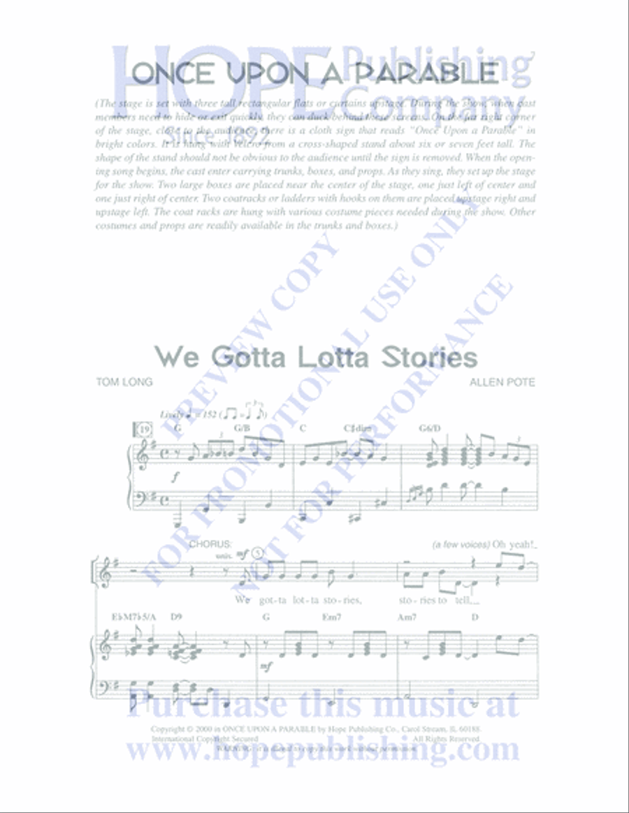 Once Upon a Parable Unison Choir scores gallery preview page 7