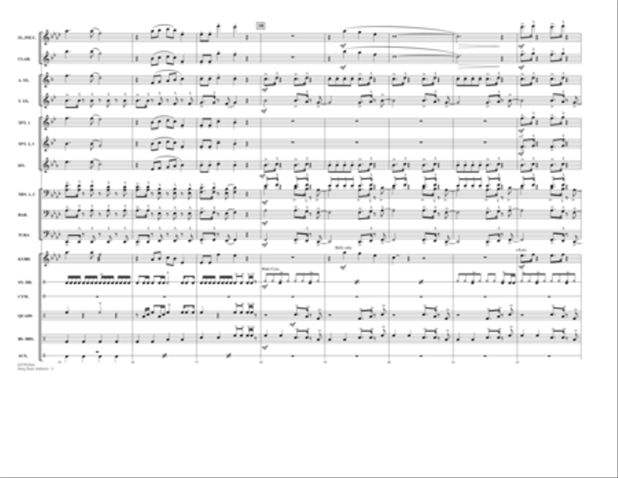 Party Rock Anthem - Full Score Marching Band scores gallery preview page 3