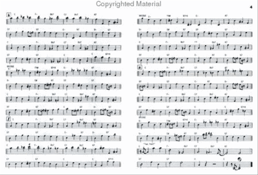 Ron Carter Bass Lines - Transcribed From Volume 6