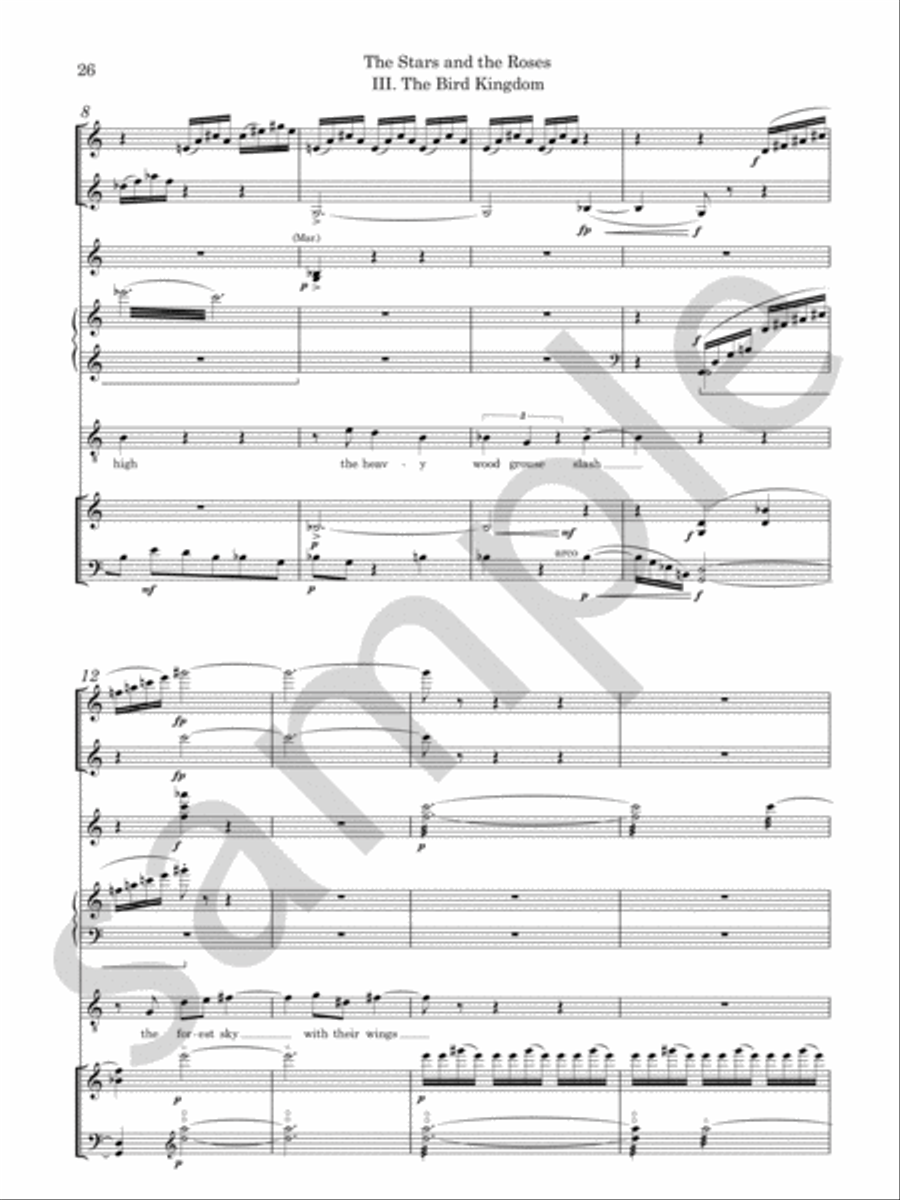 The Stars and the Roses Chamber Music scores gallery preview page 10