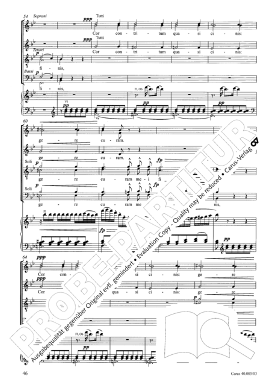 Missa pro defunctis Missa pro defunctis 4-Part scores gallery preview page 47