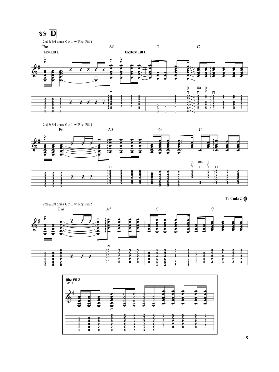 Smells Like Teen Spirit Smells Like Teen Spirit Acoustic Guitar scores gallery preview page 3