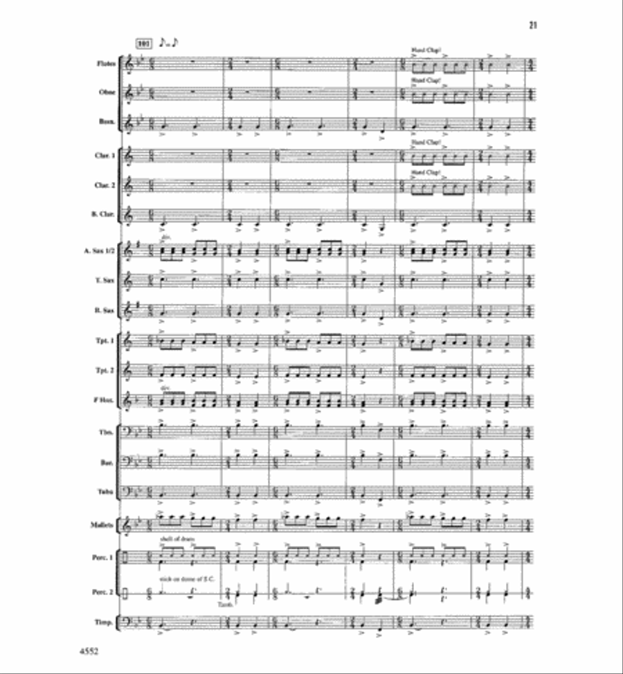 The Light Of Dawn Concert Band scores gallery preview page 20