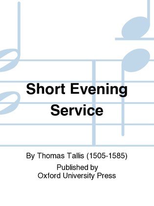 Book cover for Short Evening Service
