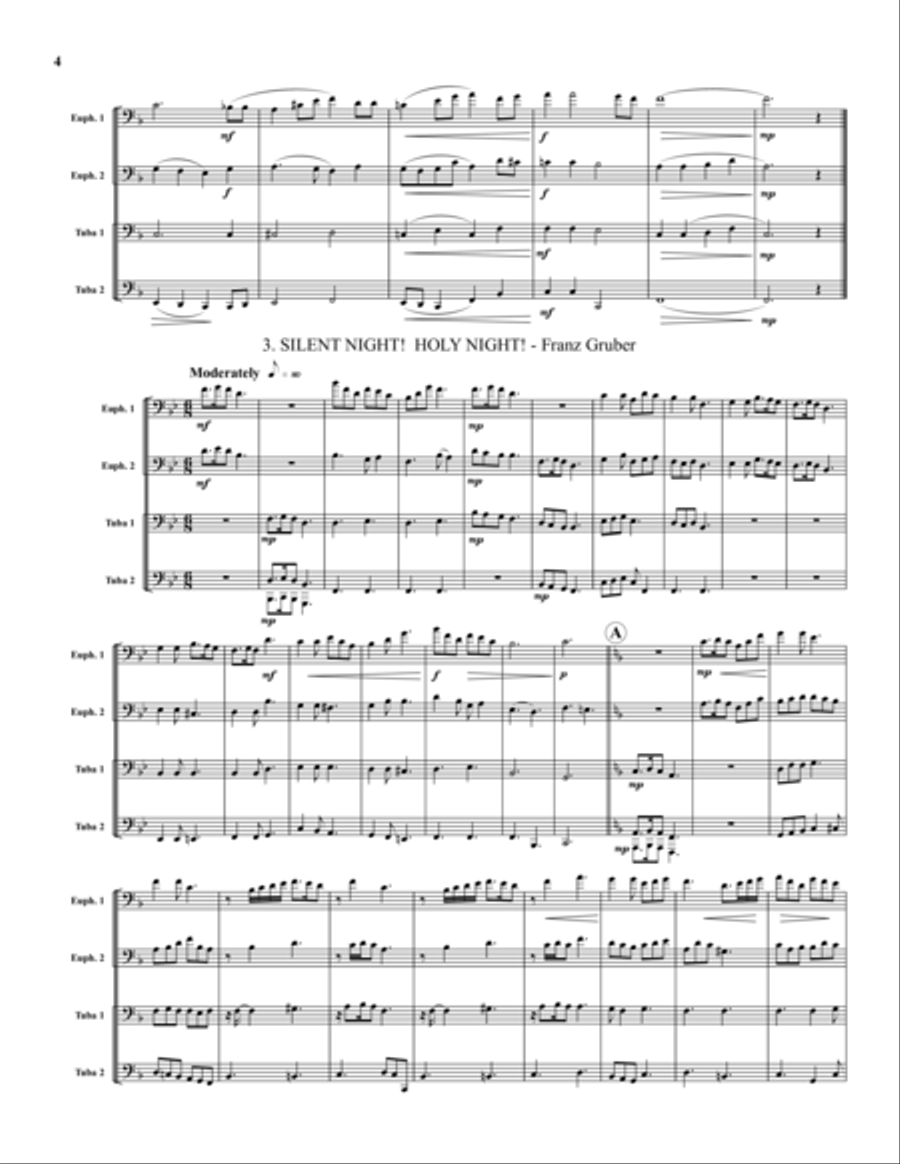 Six Christmas Quartets EETT scores gallery preview page 4