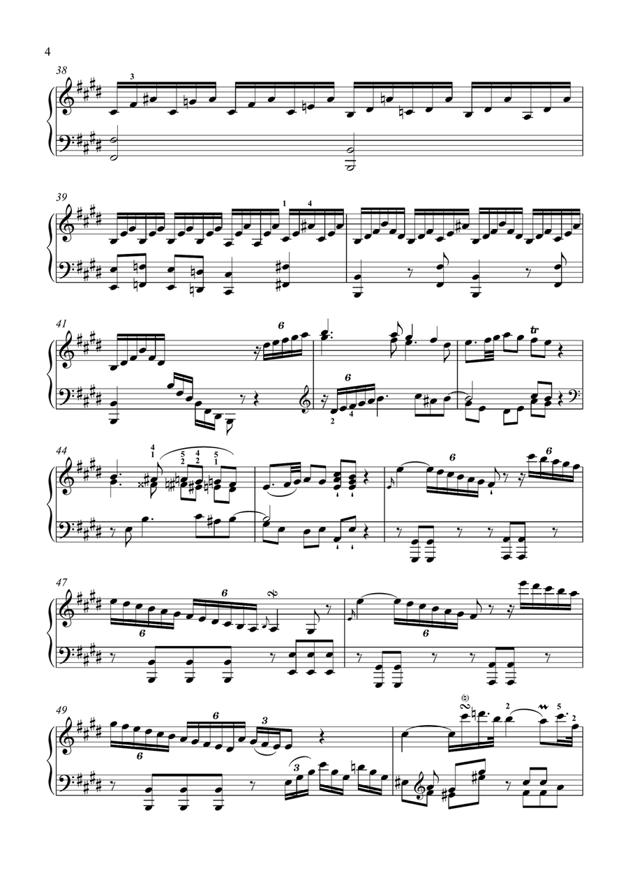 Haydn-Piano Sonata in E major,Hob.XVI.31(Piano solo) Small Ensemble scores gallery preview page 5