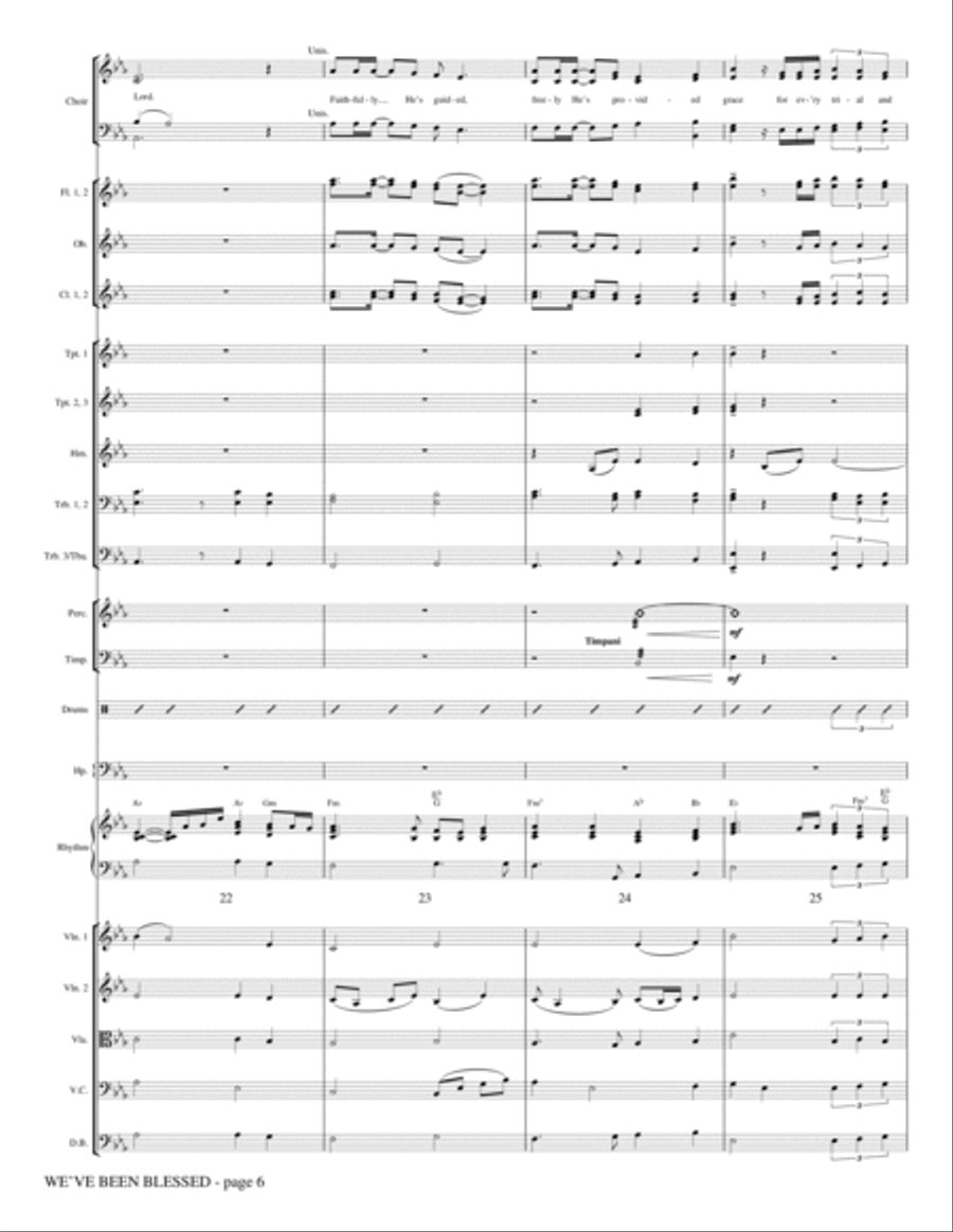 We've Been Blessed - Full Score Choir scores gallery preview page 5
