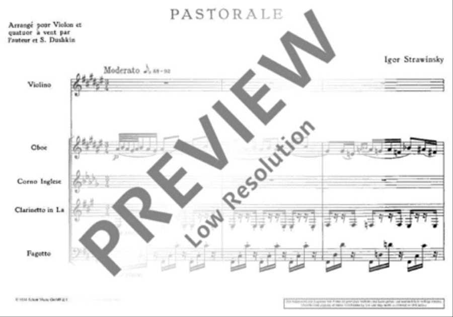 Pastorale English Horn scores gallery preview page 4