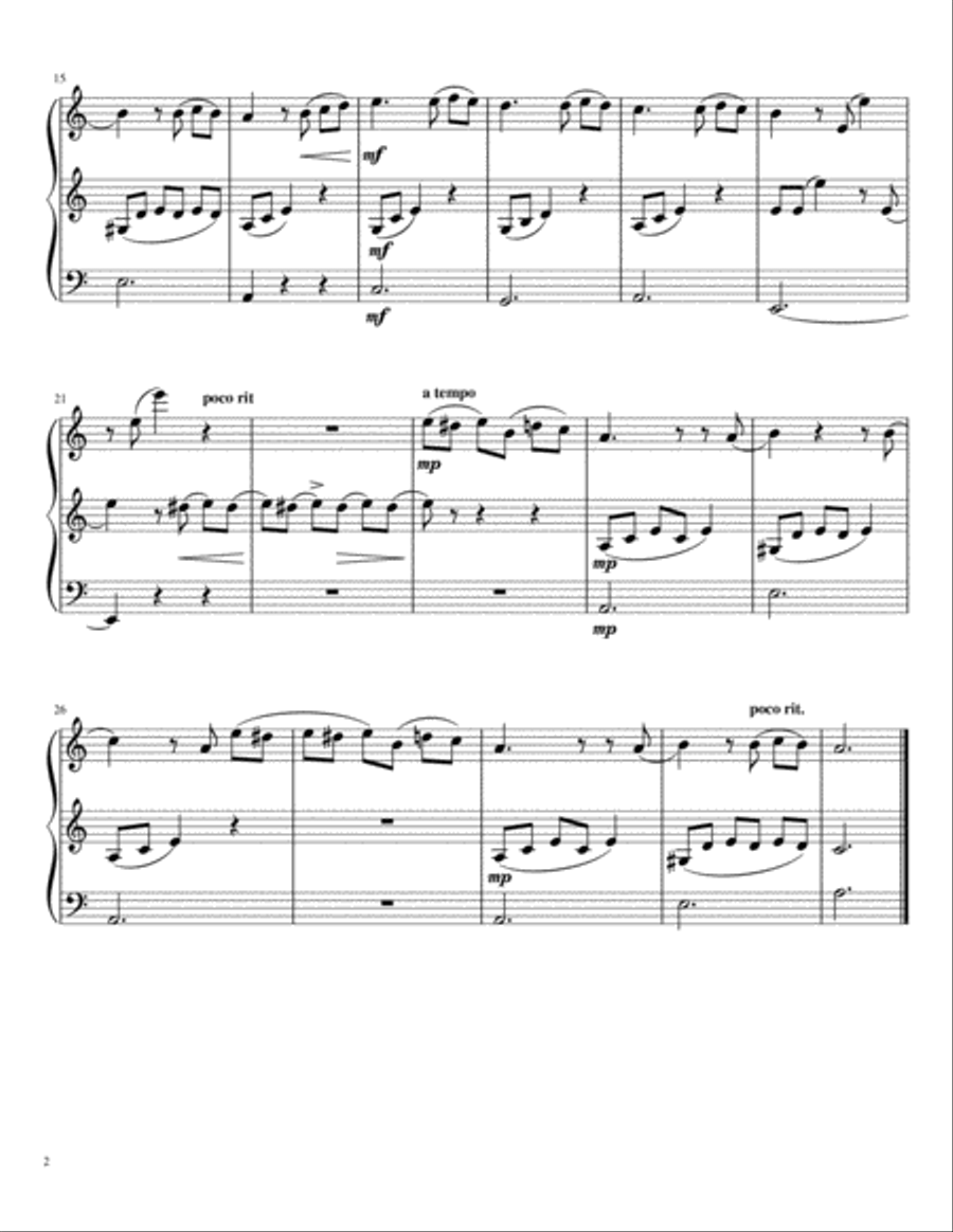 Theme from Für Elise (two violins and cello) String Trio scores gallery preview page 3