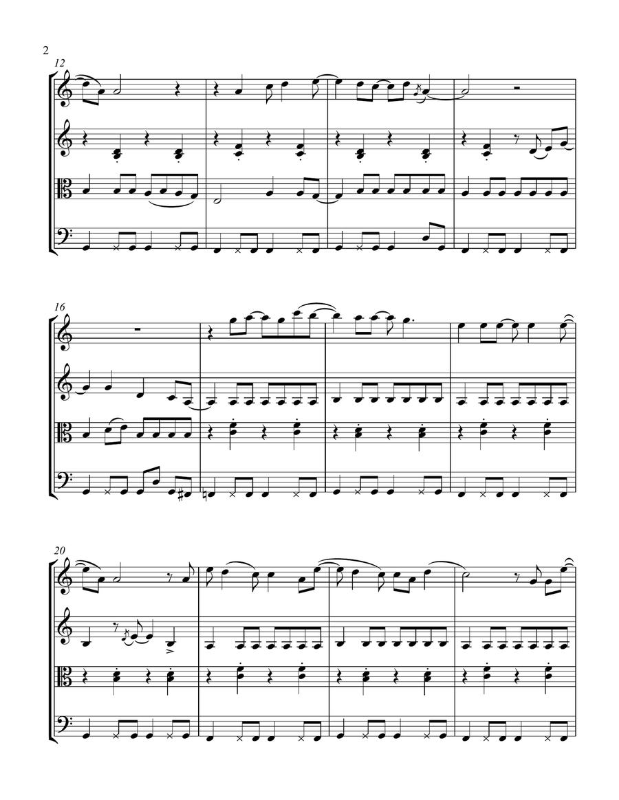 Dreams Dreams String Quartet scores gallery preview page 2