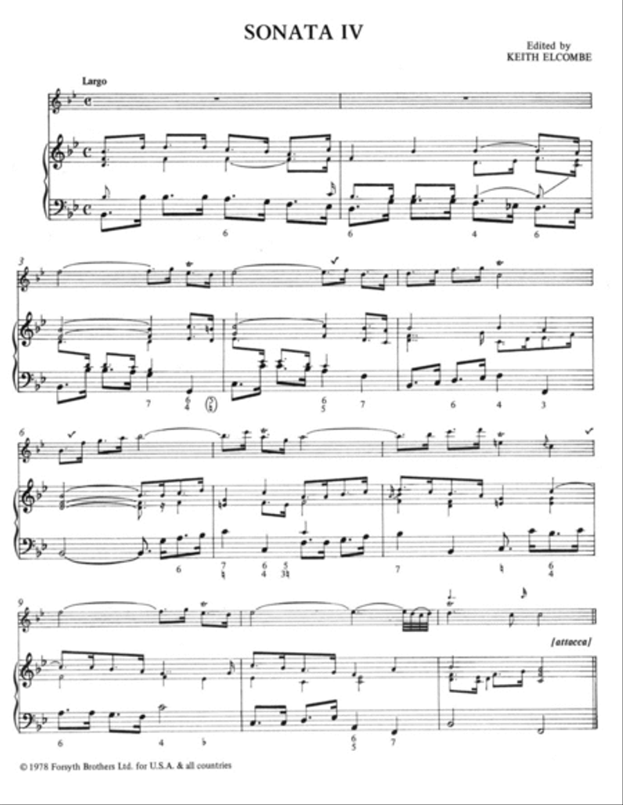 Vol.2 Six Sonatas Recorder scores gallery preview page 3