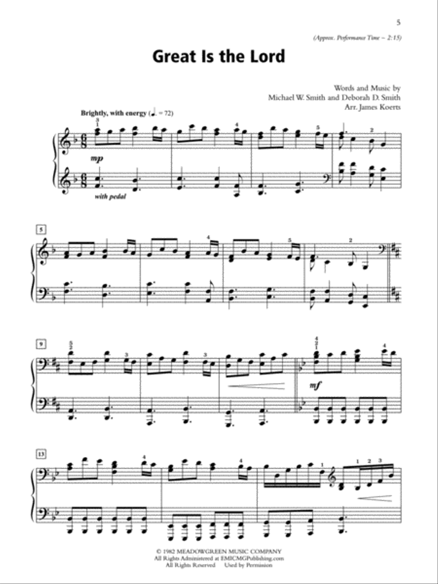 Wondrous Praise, Book 1 Piano Solo scores gallery preview page 4