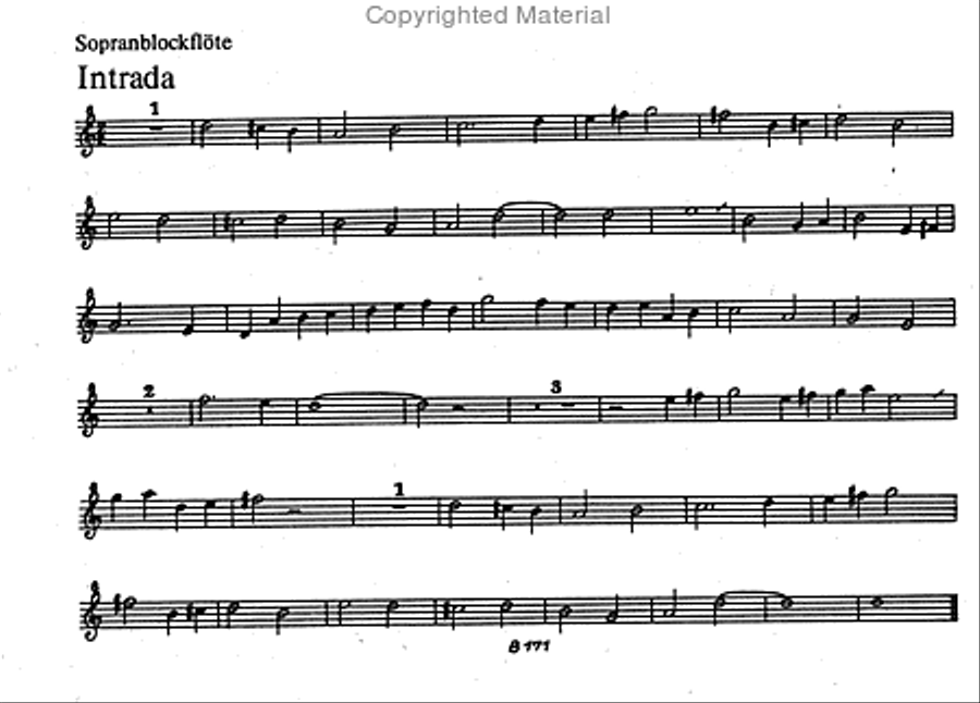 Suite für Blockflötenquartett Bass Recorder scores gallery preview page 2